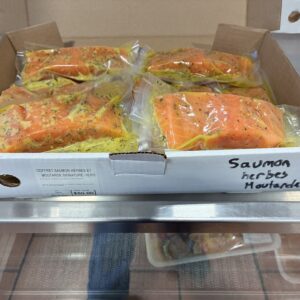 Coffret Saumon mariné herbes et moutardes signature